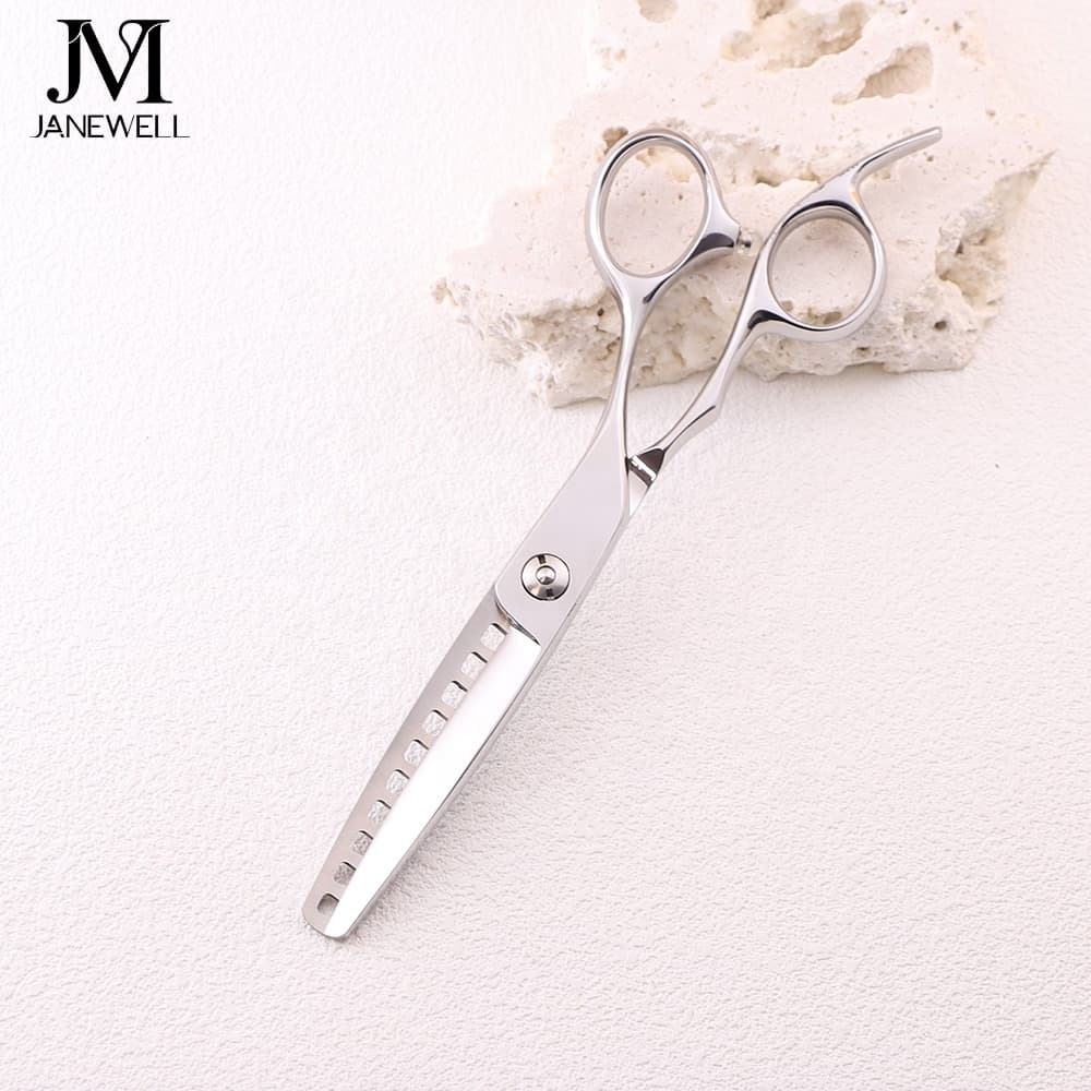 Professional Japanese 440C 10t thinning shears for 6.01 inch for barbers and salon hairdressing. - thumbnail 5