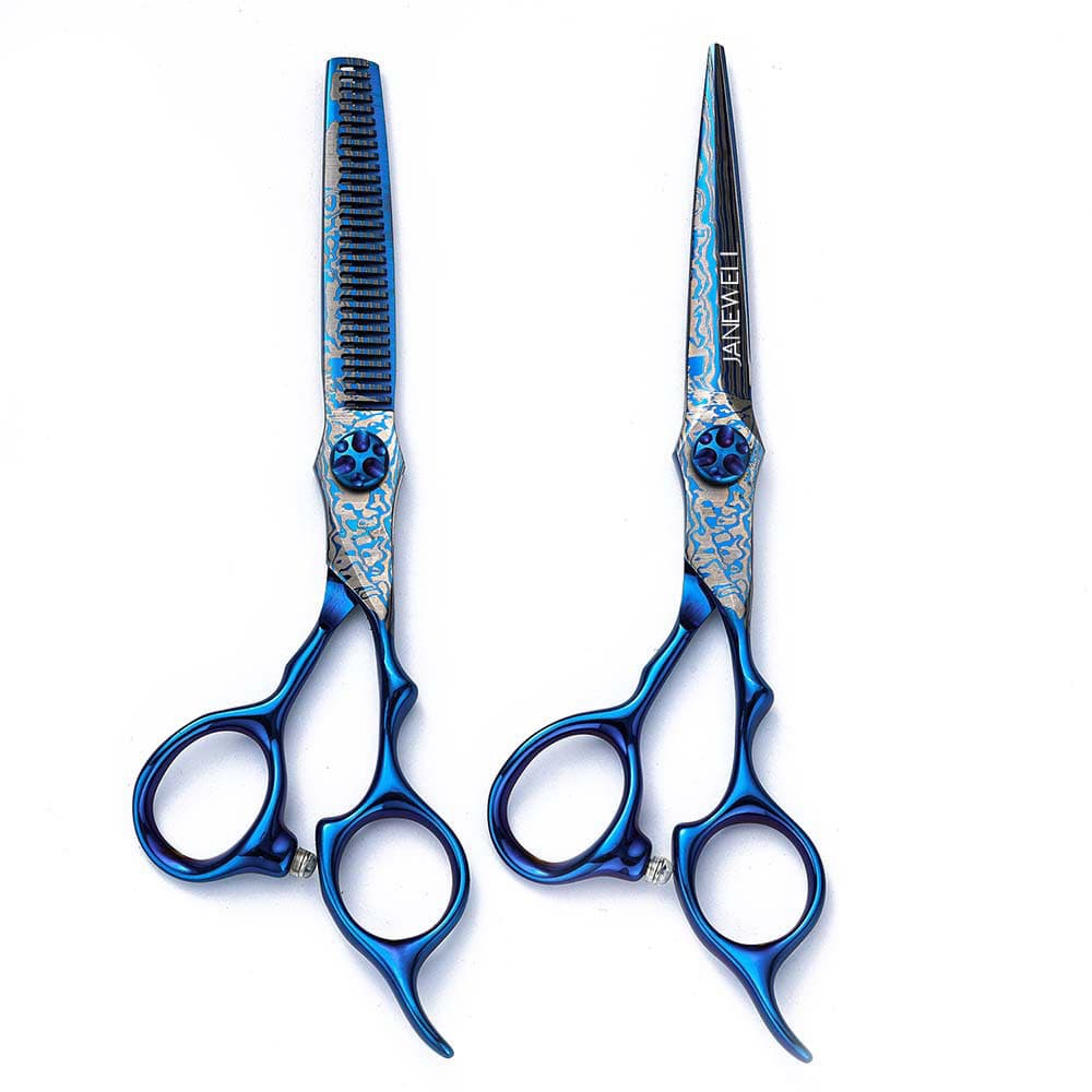 Professional Japanese 440C 10t thinning shears for 6.01 inch for barbers and salon hairdressing. - thumbnail 9