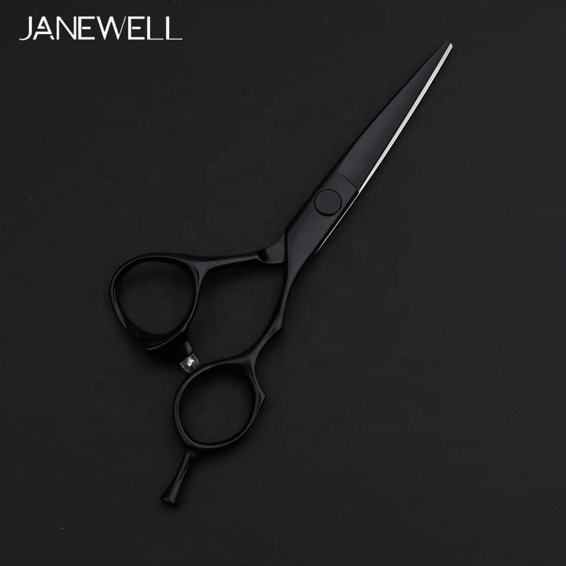 Professional Japanese VG10 Black 5.5" barber shears with hair scissors, 5.5 inch for barbers and salon hairdressing. - thumbnail 6