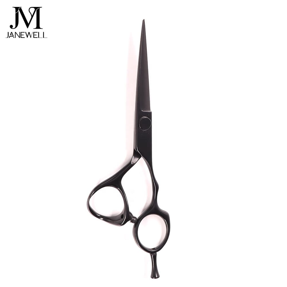 Professional Japanese VG10 Black 5.5" cutting shears with hair scissors, 5.5 inch for barbers and salon hairdressing. - thumbnail 2