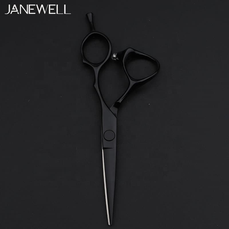 Professional Japanese VG10 Black 5.5" cutting shears with hair scissors, 5.5 inch for barbers and salon hairdressing. - thumbnail 4