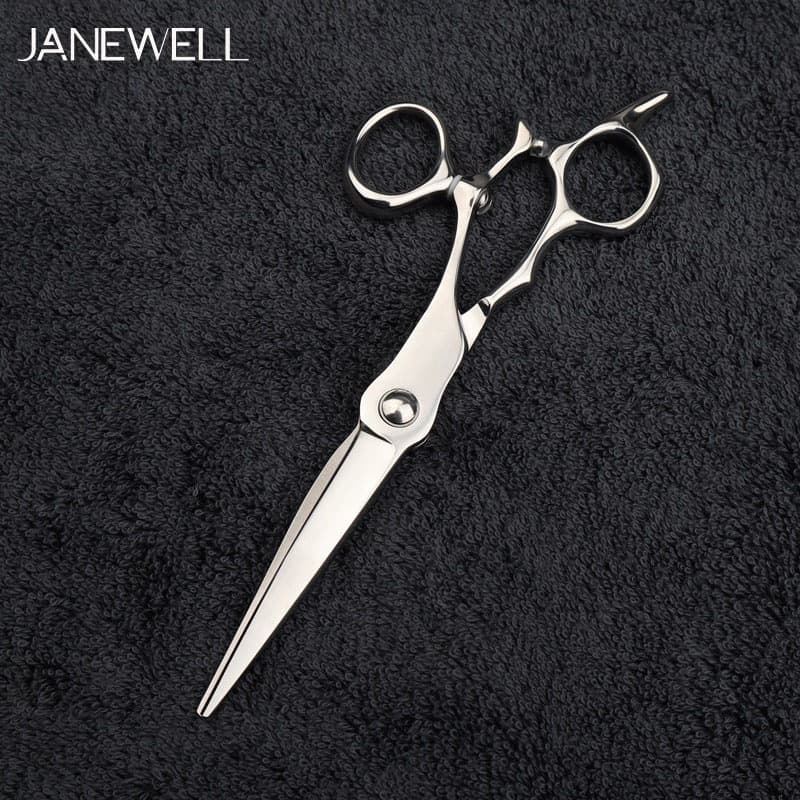 Professional Japanese VG10 Silver 6.3" barber shears with hair scissors, 6.3 inch for barbers and salon hairdressing. - thumbnail 4