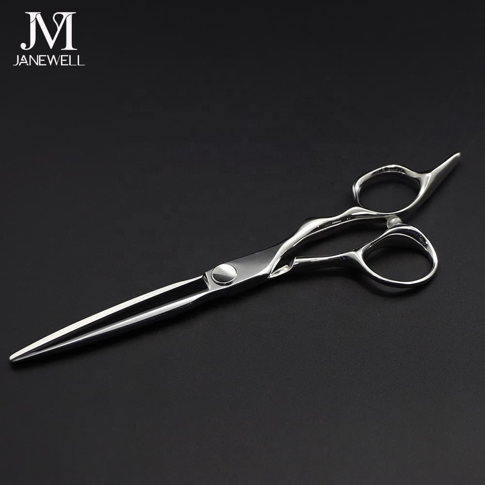 Professional Japanese VG10 Silver 6.3" barber shears with hair scissors, 6.3 inch for barbers and salon hairdressing. - thumbnail 7