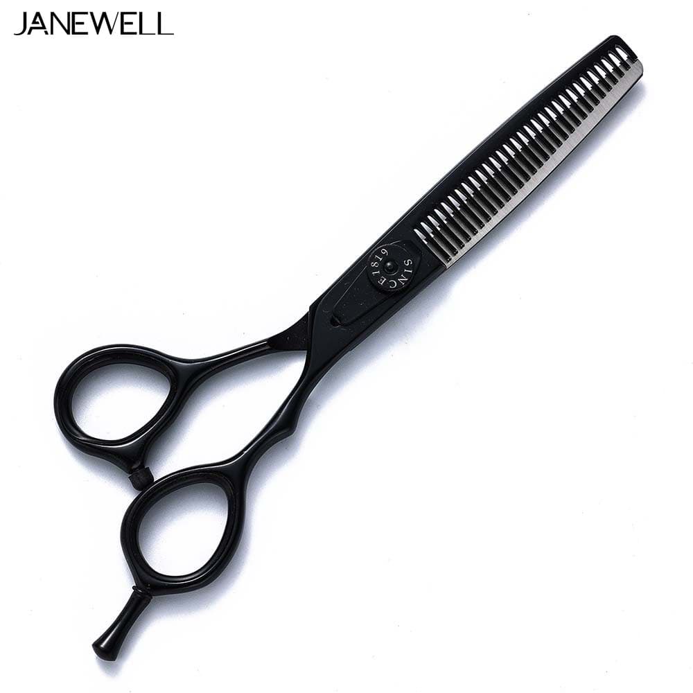 Professional 9Cr Silver 9cr barber shears with hair scissors, 6 inch for barbers and salon hairdressing. - thumbnail 2
