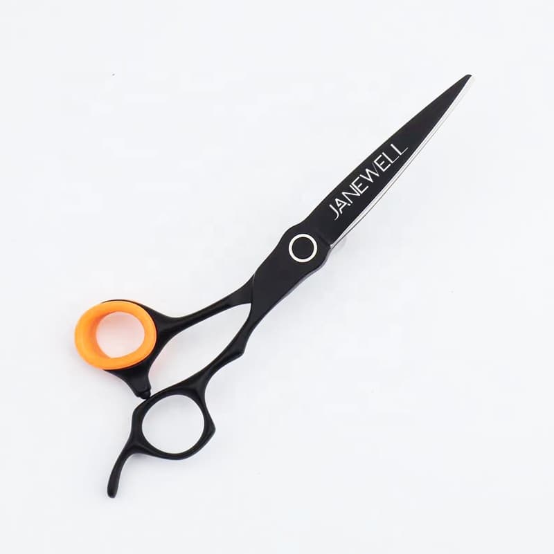 Professional 9Cr Silver 9cr barber shears with hair scissors, 6 inch for barbers and salon hairdressing. - thumbnail 5