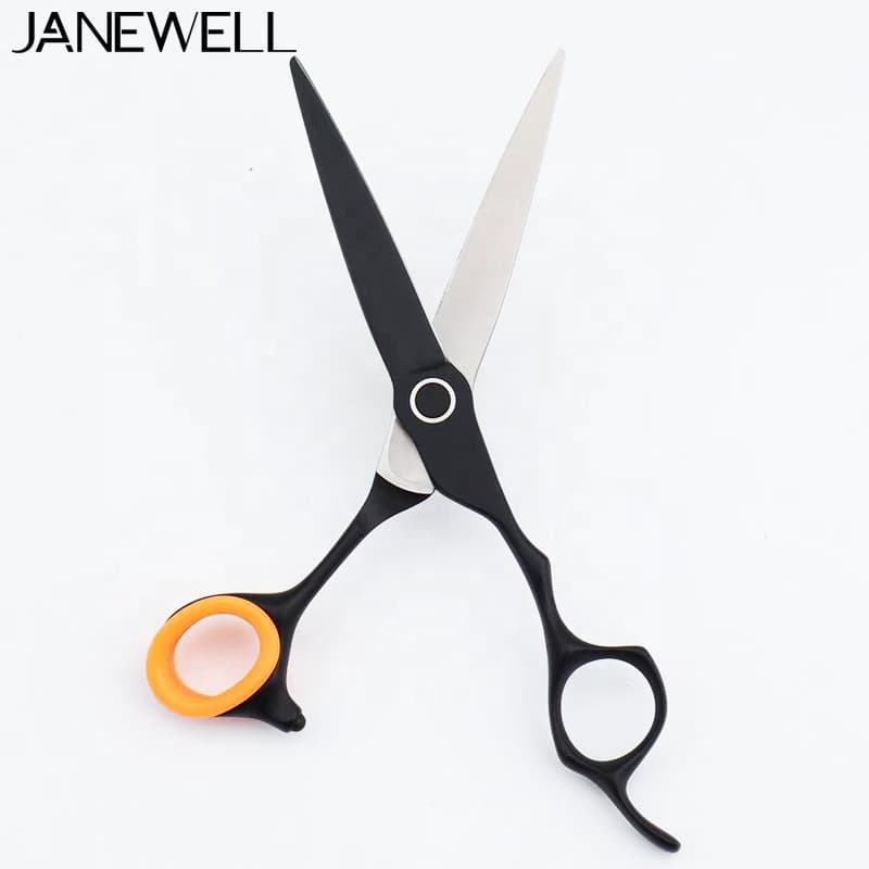 Professional 9Cr Silver 9cr barber shears with hair scissors, 6 inch for barbers and salon hairdressing. - thumbnail 6