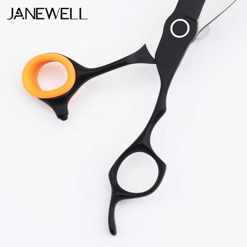 Professional 9Cr Silver 9cr barber shears with hair scissors, 6 inch for barbers and salon hairdressing. - thumbnail 7
