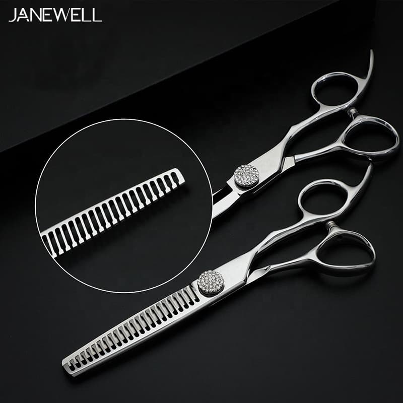 Professional Japanese 440C Silver barber shears for 6 inch for barbers and salon hairdressing. - thumbnail 5