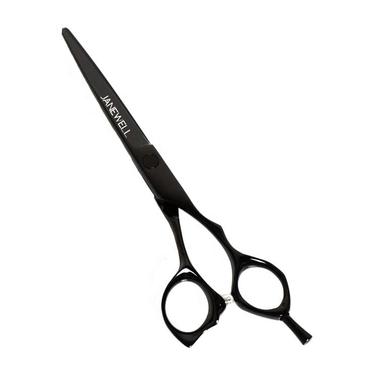 Professional Japanese 440C Black black barber shears for 6 inch for barbers and salon hairdressing. - thumbnail 1