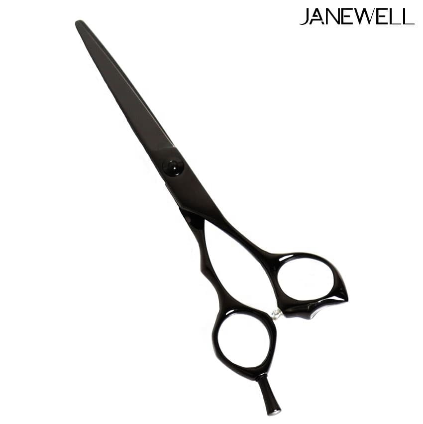 Professional Japanese 440C Black black barber shears for 6 inch for barbers and salon hairdressing. - thumbnail 2