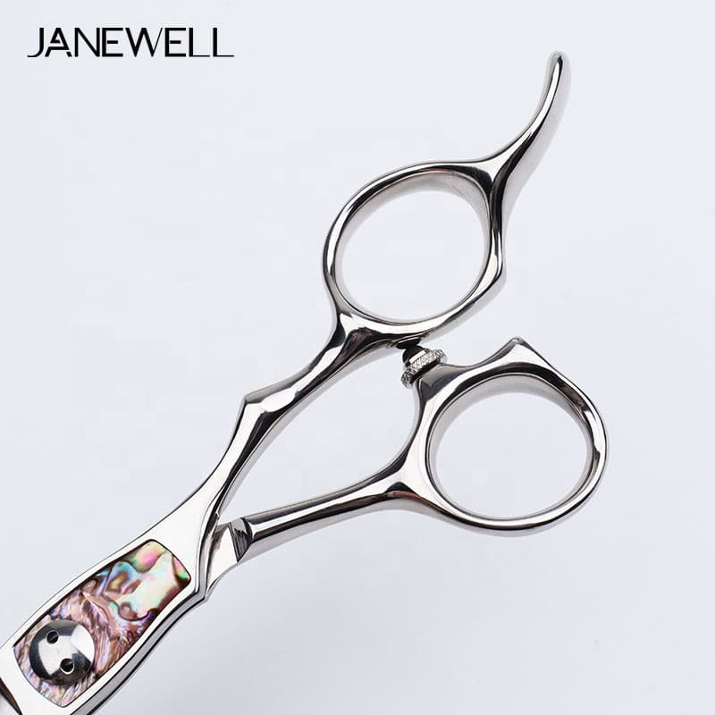 Professional Japanese VG10 Silver cnc barber shears with hair scissors, 6.2 inch for barbers and salon hairdressing. - thumbnail 5