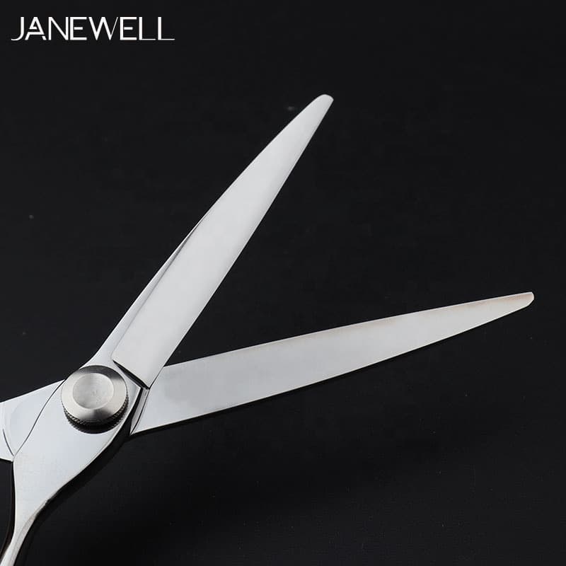 Professional Japanese vg10 Silver cnc cutting shears with hair scissors, 6 inch for barbers and salon hairdressing. - thumbnail 2