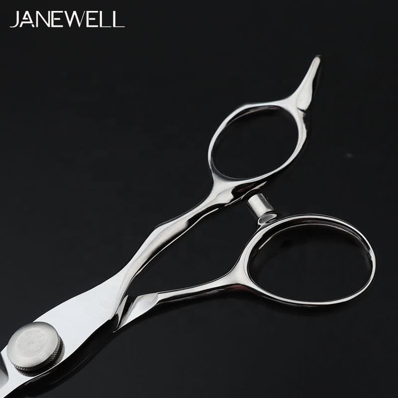 Professional Japanese vg10 Silver cnc cutting shears with hair scissors, 6 inch for barbers and salon hairdressing. - thumbnail 3