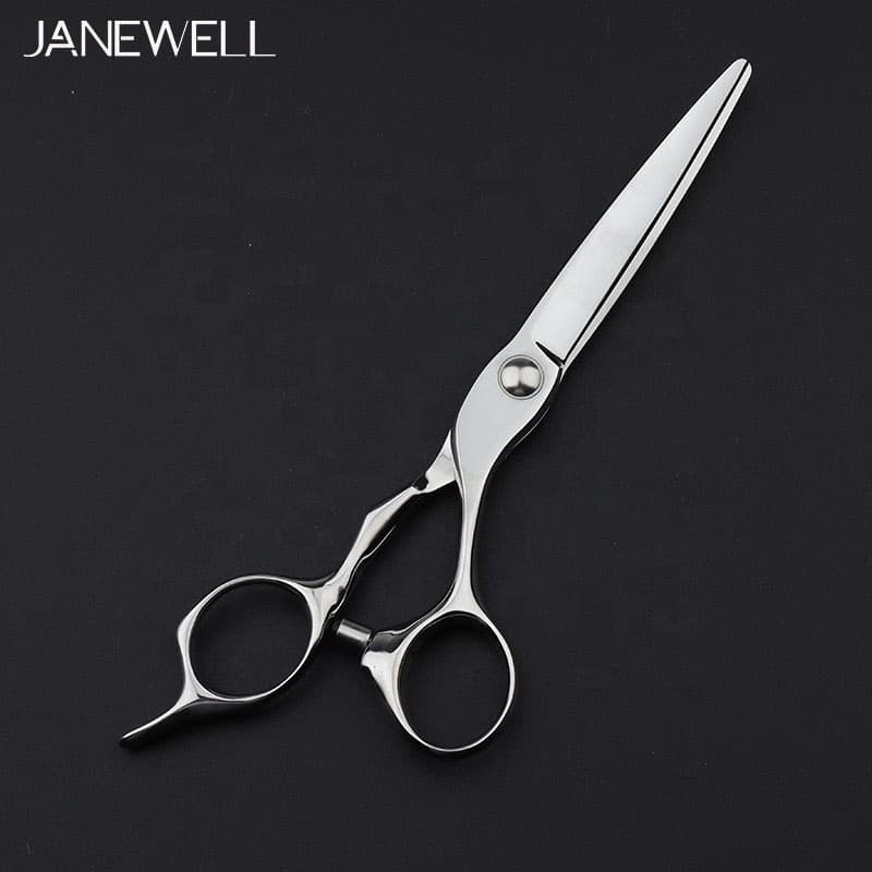 Professional Japanese vg10 Silver cnc cutting shears with hair scissors, 6 inch for barbers and salon hairdressing. - thumbnail 4