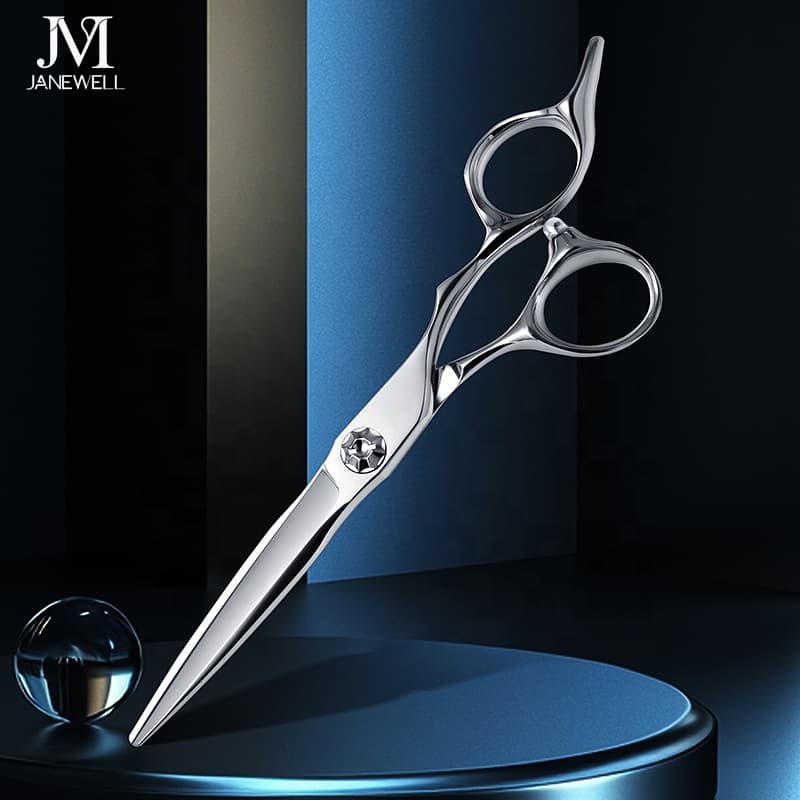 Professional Japanese 440C cnc thinning shears for 6 inch for barbers and salon hairdressing. - thumbnail 1