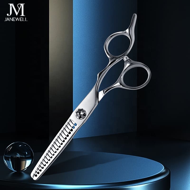 Professional Japanese 440C cnc thinning shears for 6 inch for barbers and salon hairdressing. - thumbnail 3
