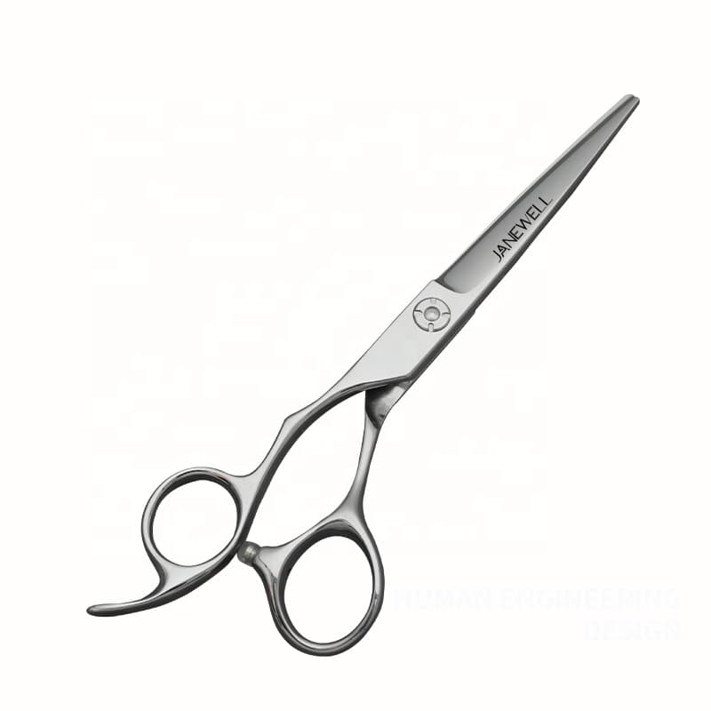 Professional Japanese 440C Silver&Green fine cutting shears with hair scissors, 6 inch for barbers and salon hairdressing. - thumbnail 7