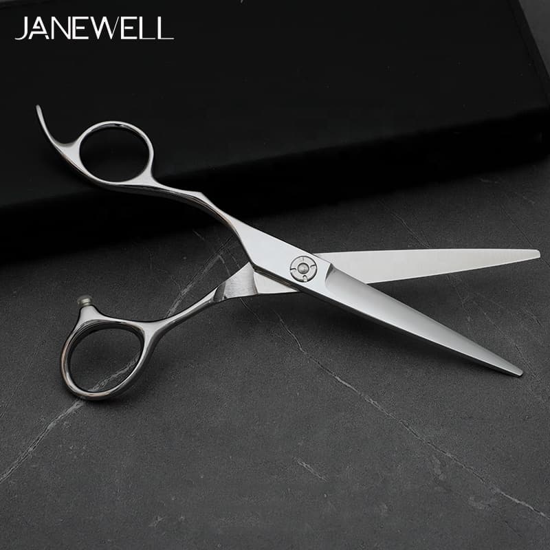 Professional Japanese 440C Silver&Green fine cutting shears with hair scissors, 6 inch for barbers and salon hairdressing. - thumbnail 8