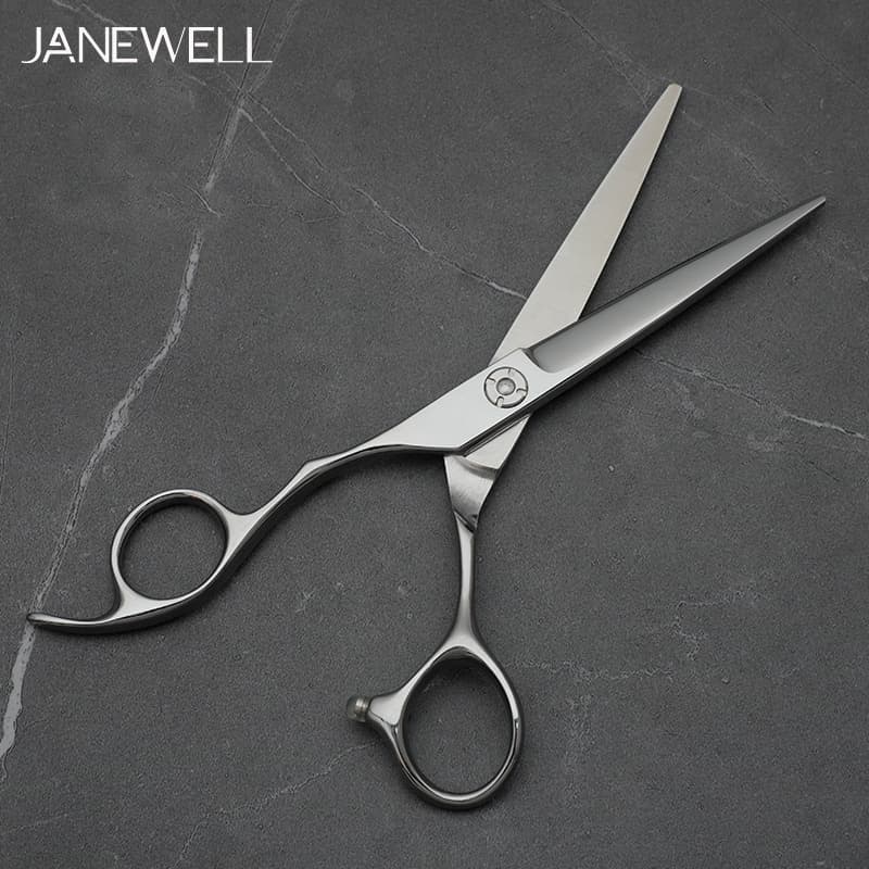 Professional Japanese 440C Silver&Green fine cutting shears with hair scissors, 6 inch for barbers and salon hairdressing. - thumbnail 9