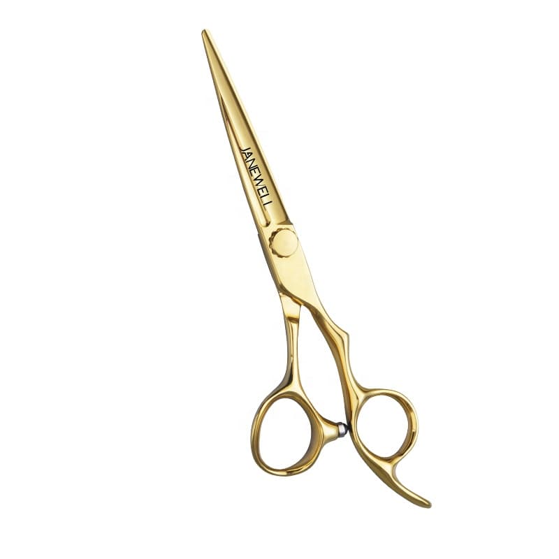 Professional Japanese VG10 Gold gold barber shears with hair scissors, 6 inch for barbers and salon hairdressing. - thumbnail 1