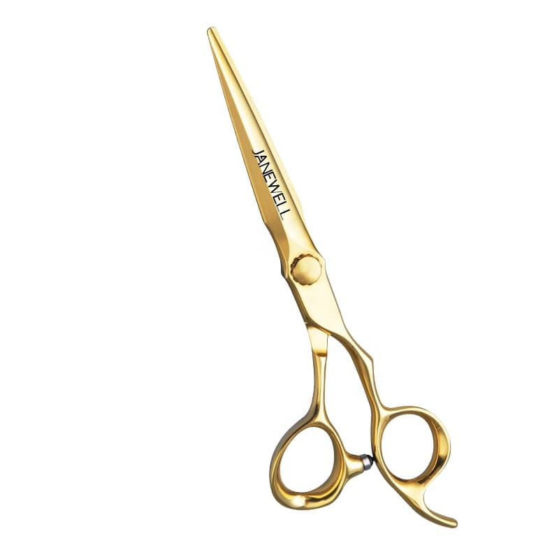 Professional Japanese VG10 Gold gold barber shears with hair scissors, 6 inch for barbers and salon hairdressing. - thumbnail 2