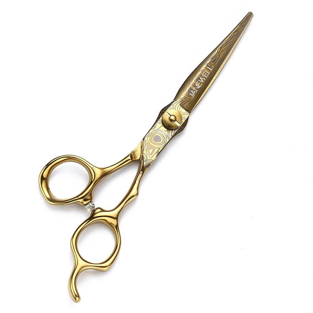 Professional 440C Gold gold cutting shears for 6 inch for barbers and salon hairdressing. - thumbnail 2