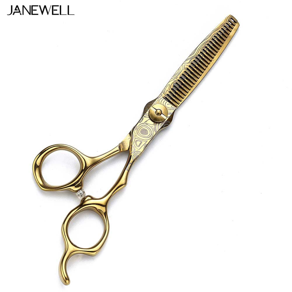 Professional 440C Gold gold cutting shears for 6 inch for barbers and salon hairdressing. - thumbnail 3