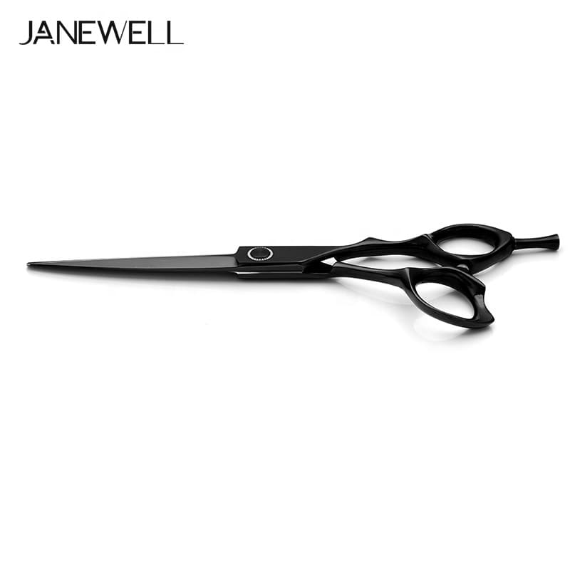 Professional Japanese 440C black hair salon shears for 6 inch for barbers and salon hairdressing. - thumbnail 4