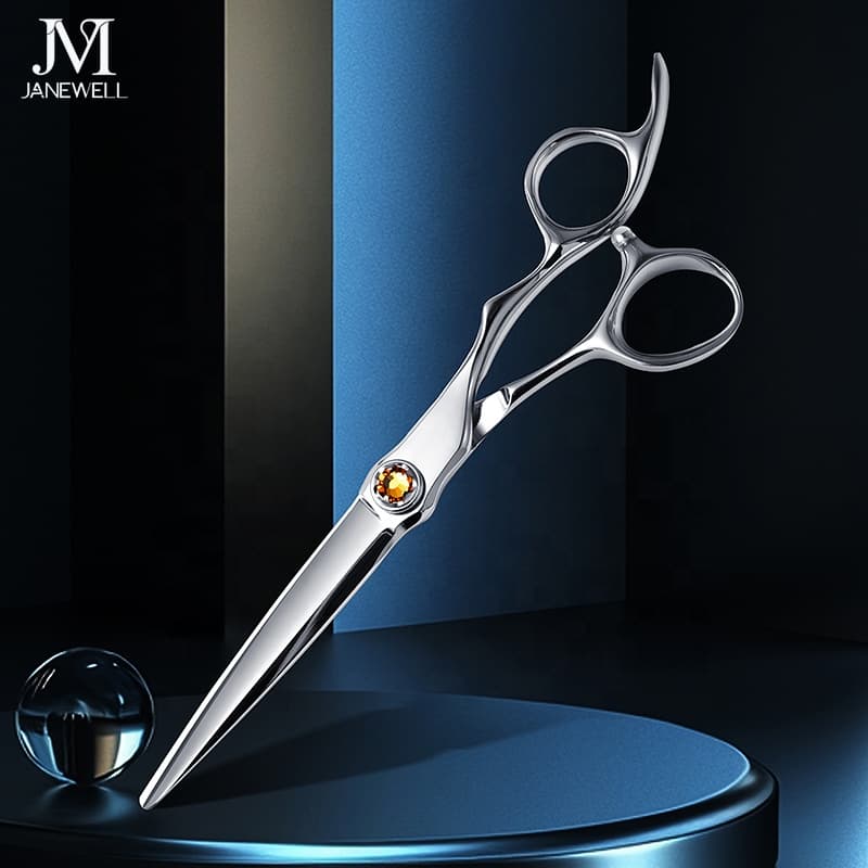 Professional Japanese vg10 Silver professional shears with hair scissors, 6 inch for barbers and salon hairdressing. - thumbnail 2