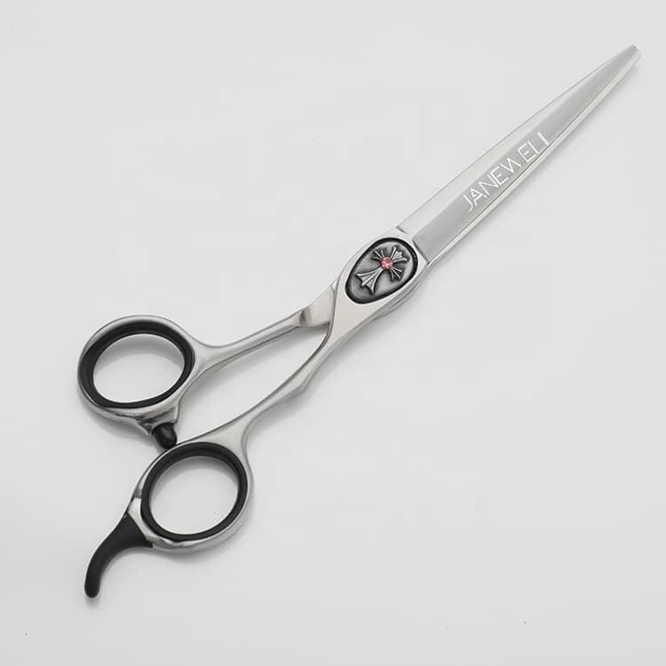 Professional Japanese VG10 black skull barber shears for 6 inch for barbers and salon hairdressing. - thumbnail 6