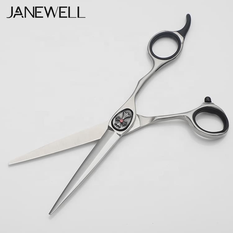 Professional Japanese VG10 black skull barber shears for 6 inch for barbers and salon hairdressing. - thumbnail 7