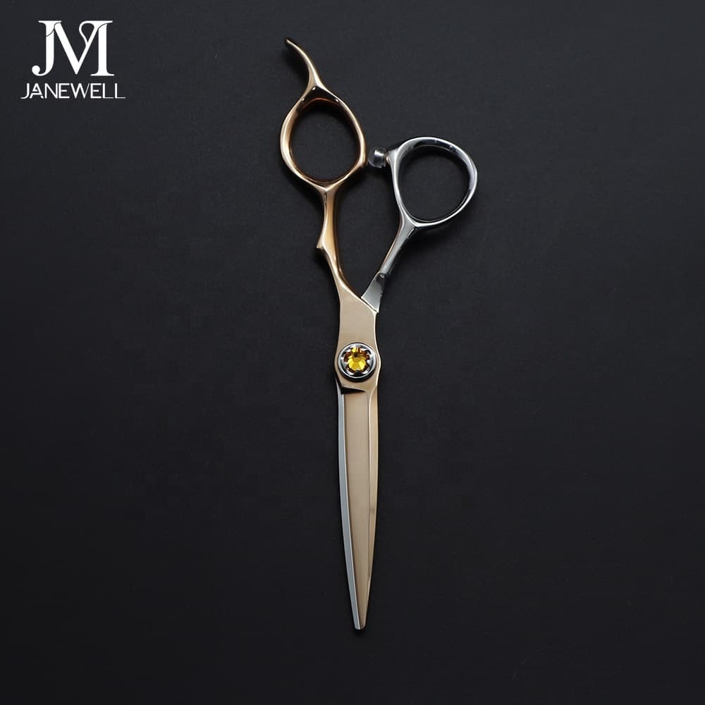 Professional Japanese VG10 Silver & Rose Gold vg10 cutting shears with Barber, hair dressing, 6 inch for barbers and salon hairdressing. - thumbnail 1