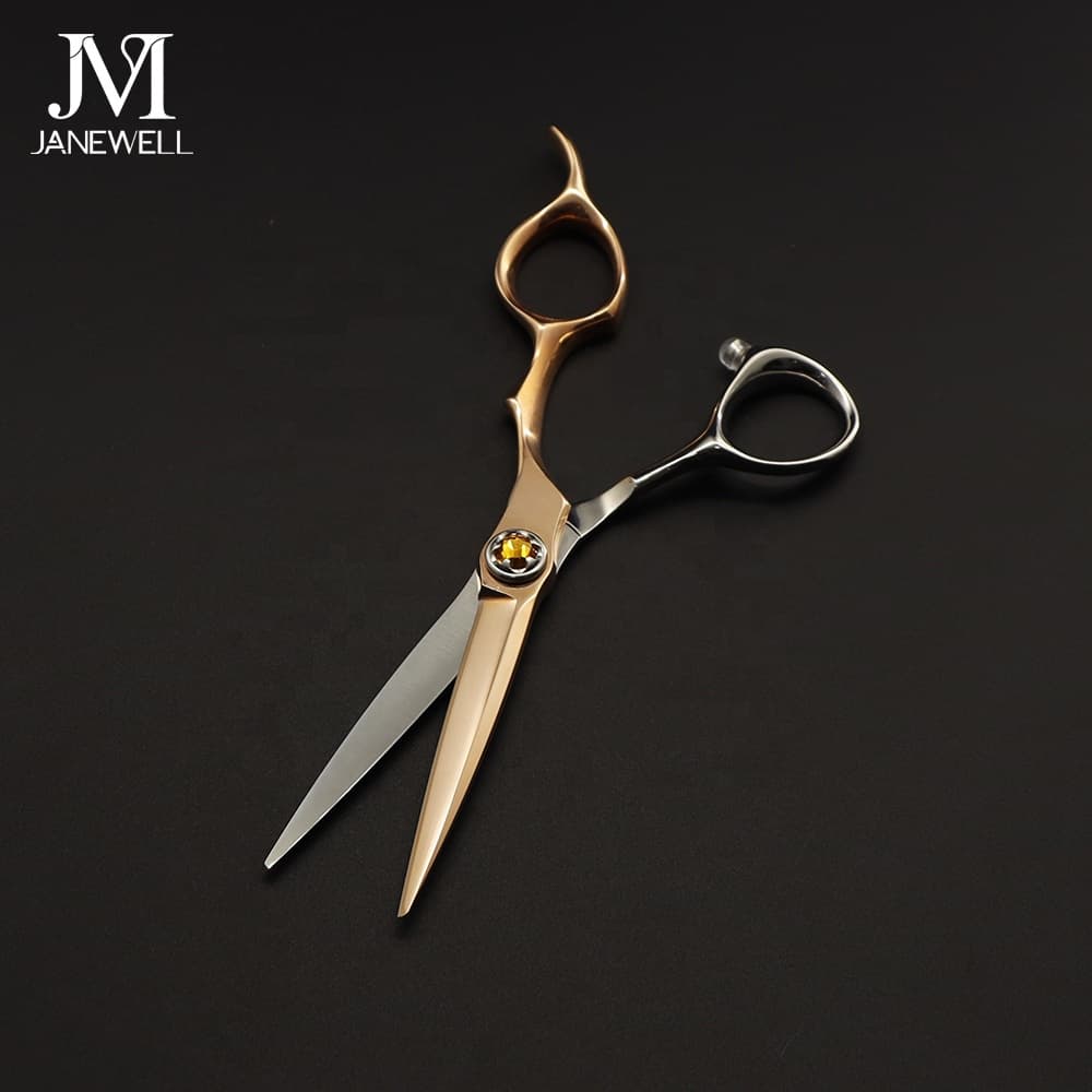 Professional Japanese VG10 Silver & Rose Gold vg10 cutting shears with Barber, hair dressing, 6 inch for barbers and salon hairdressing. - thumbnail 2