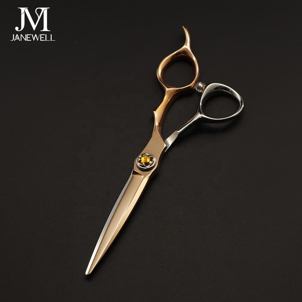 Professional Japanese VG10 Silver & Rose Gold vg10 cutting shears with Barber, hair dressing, 6 inch for barbers and salon hairdressing. - thumbnail 3