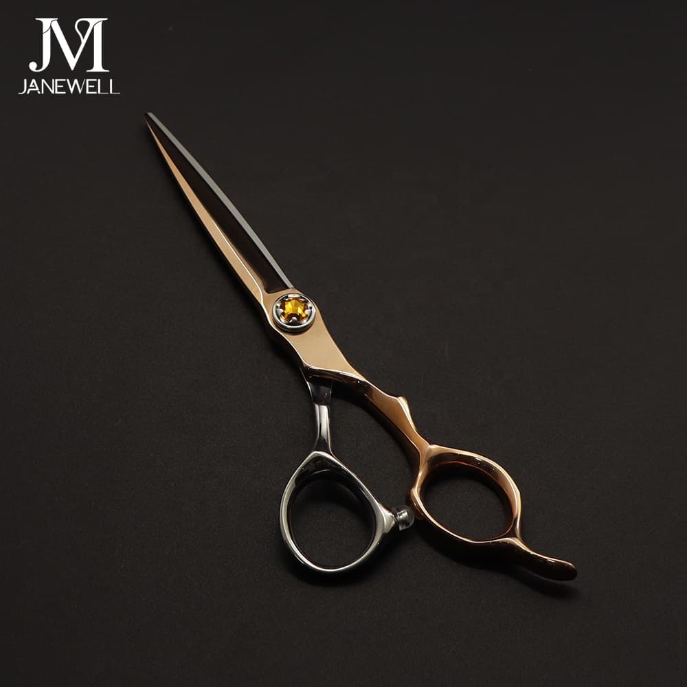 Professional Japanese VG10 Silver & Rose Gold vg10 cutting shears with Barber, hair dressing, 6 inch for barbers and salon hairdressing. - thumbnail 4