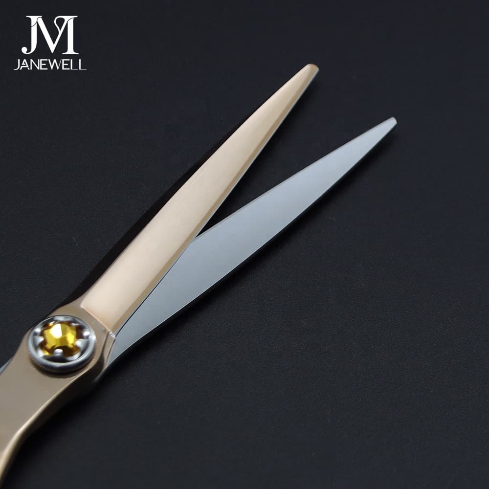 Professional Japanese VG10 Silver & Rose Gold vg10 cutting shears with Barber, hair dressing, 6 inch for barbers and salon hairdressing. - thumbnail 5
