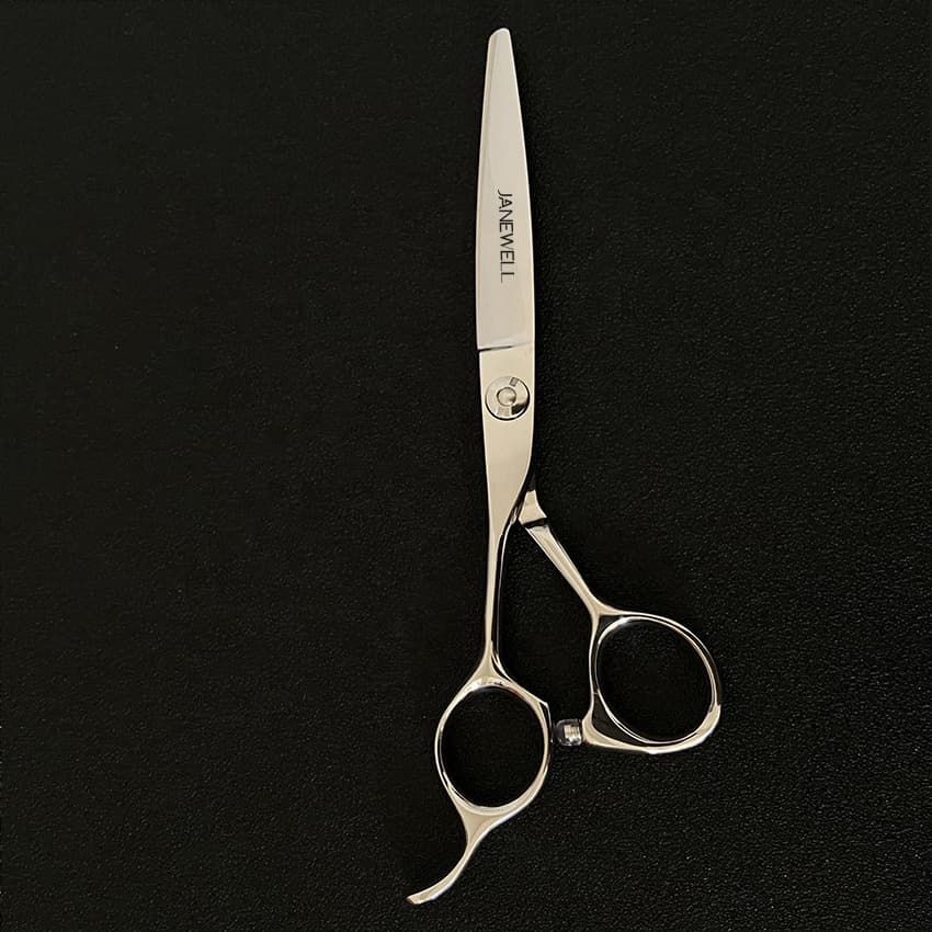 Professional VG10 Japanese steel left-handed cutting shears, 6.0 inch hair shears designed for lefty barbers and salon hairdressing stylists. - view 1