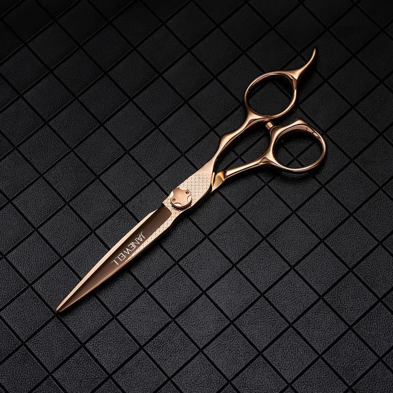 Professional 440C Rose gold rose gold barber shears with hair scissors, 6 inch for barbers and salon hairdressing. - view 1