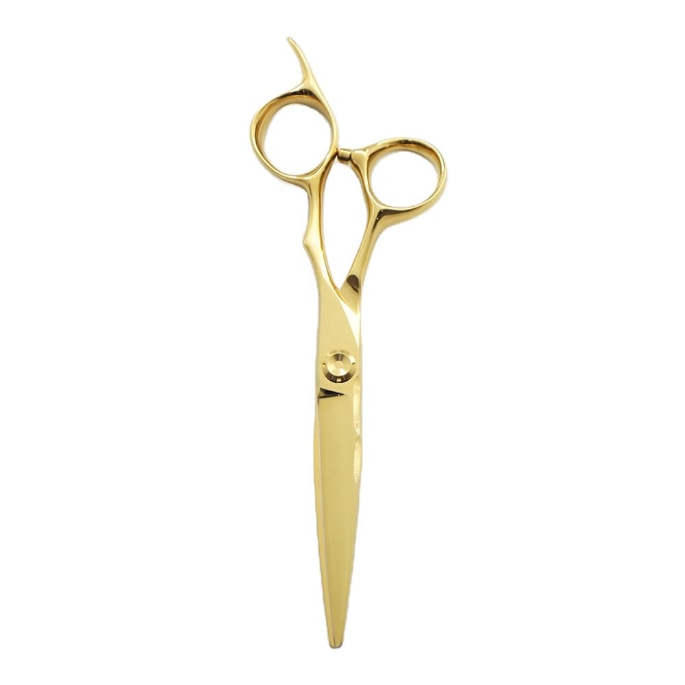 Professional VG10 Japanese steel gold coated sharp barber shears, 6.0 inch hair shears with cutting performance for barbers and salon hairdressing. - view 1