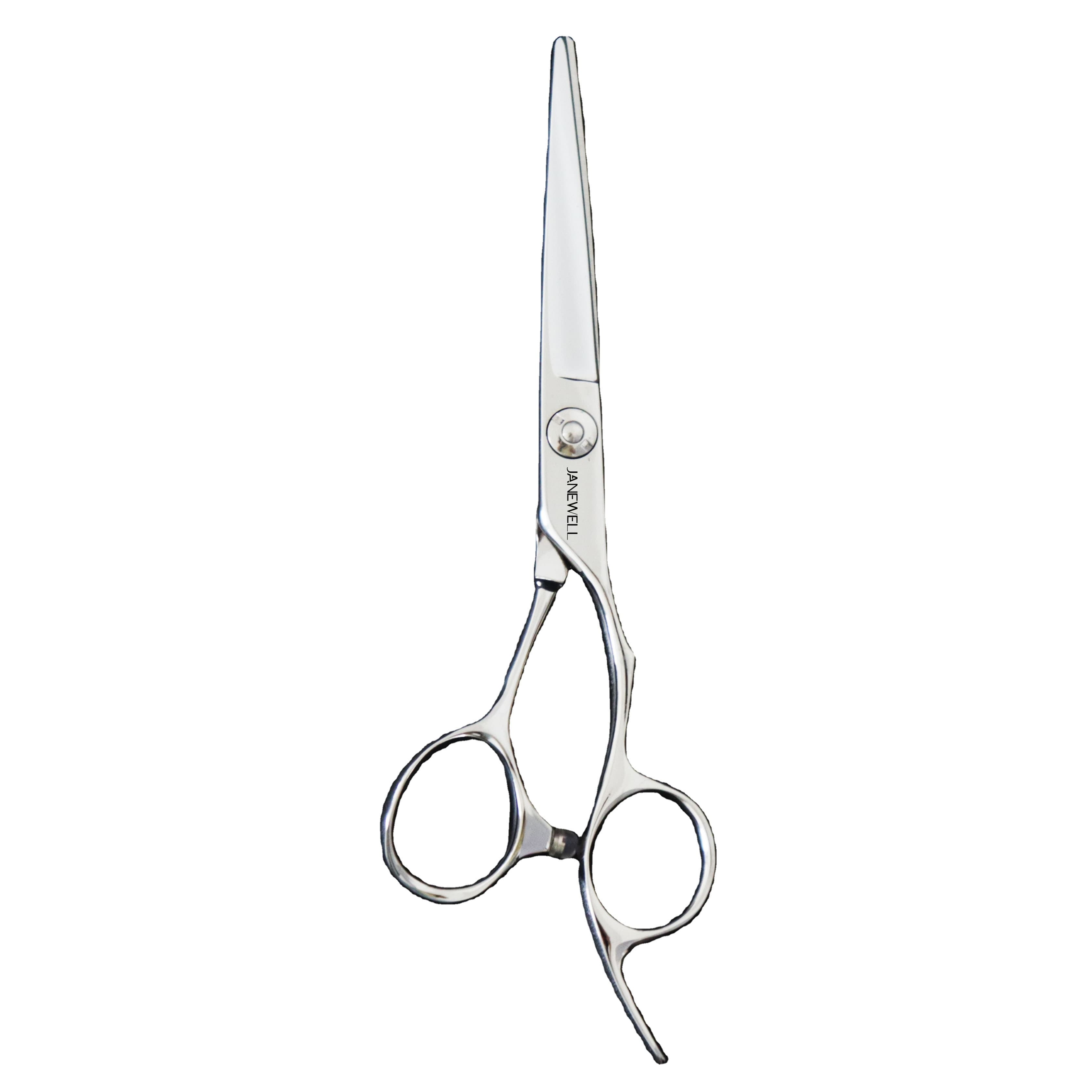 Professional VG10 Japanese steel silver cutting shears with classic design, 5.5-7 inch hair shears for hair cutting and salon hairdressing.