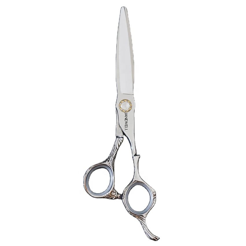 Professional VG10 Japanese steel silver cutting shears, 5.5-7 inch multi-size hair shears for barbers and professional salon hairdressing. - view 1