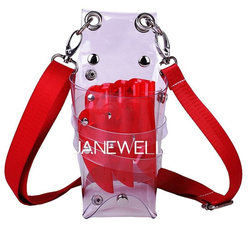 PVC bag for barber scissors, with waist belt. Professional quality shears organizer for barbers, hairdressers and salon stylists.