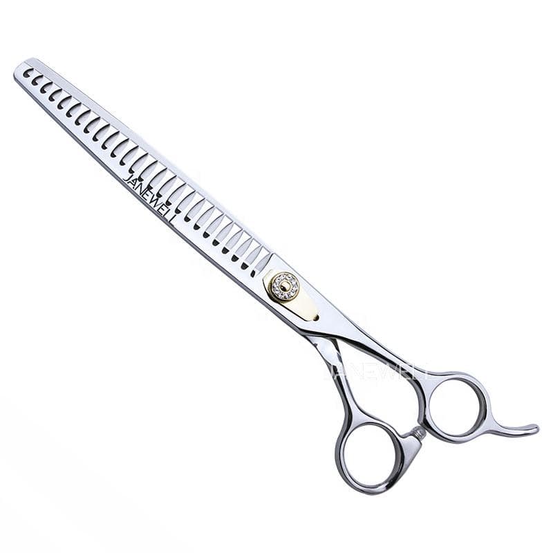 Professional 440C straight chunker grooming scissors for dog pet grooming 26 teeth, 7.5 inch. pet grooming shears for professional groomers. - view 1