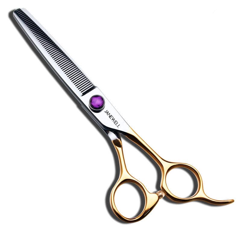 Professional 440C straight thinning grooming sheers for dog pet grooming 55 teeth, 6.5 inch. pet grooming shears for professional groomers. - view 1