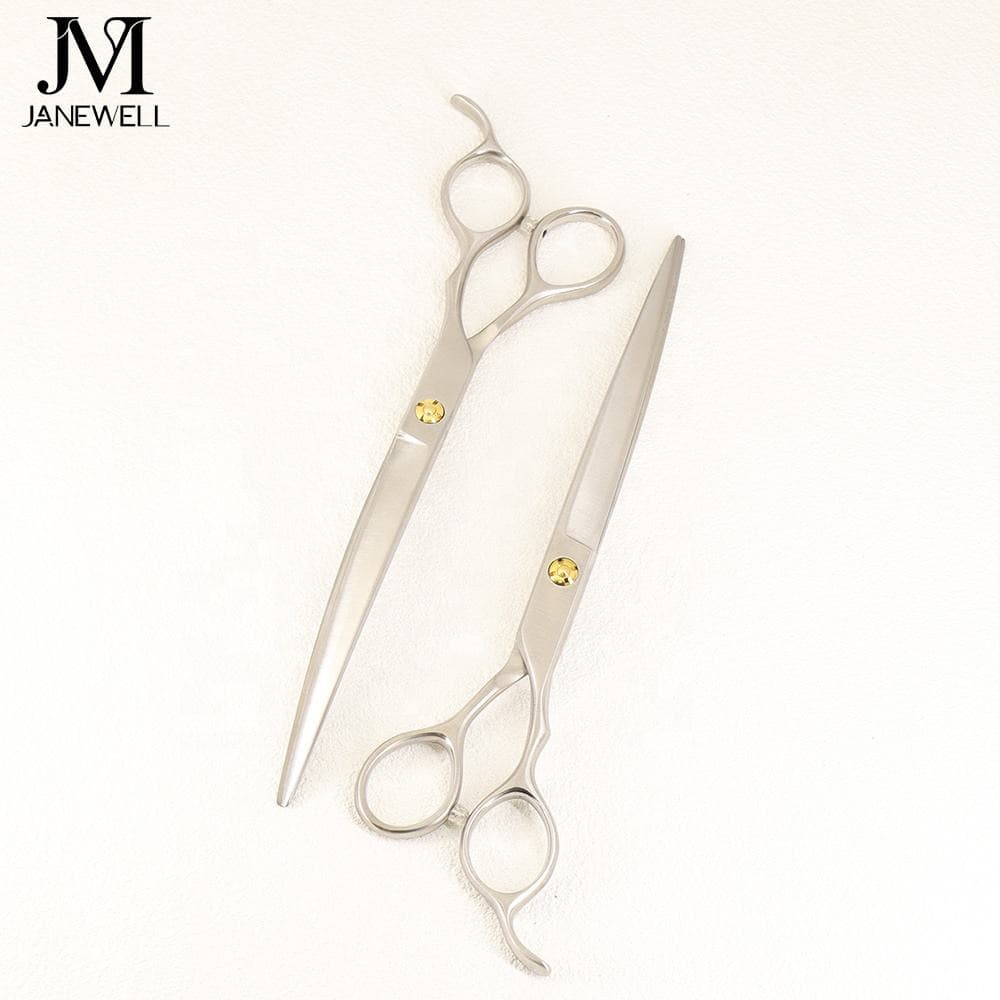 Professional 440C curved grooming shars for dog pet grooming, 7.5 inch. pet grooming shears for professional groomers. - view 1