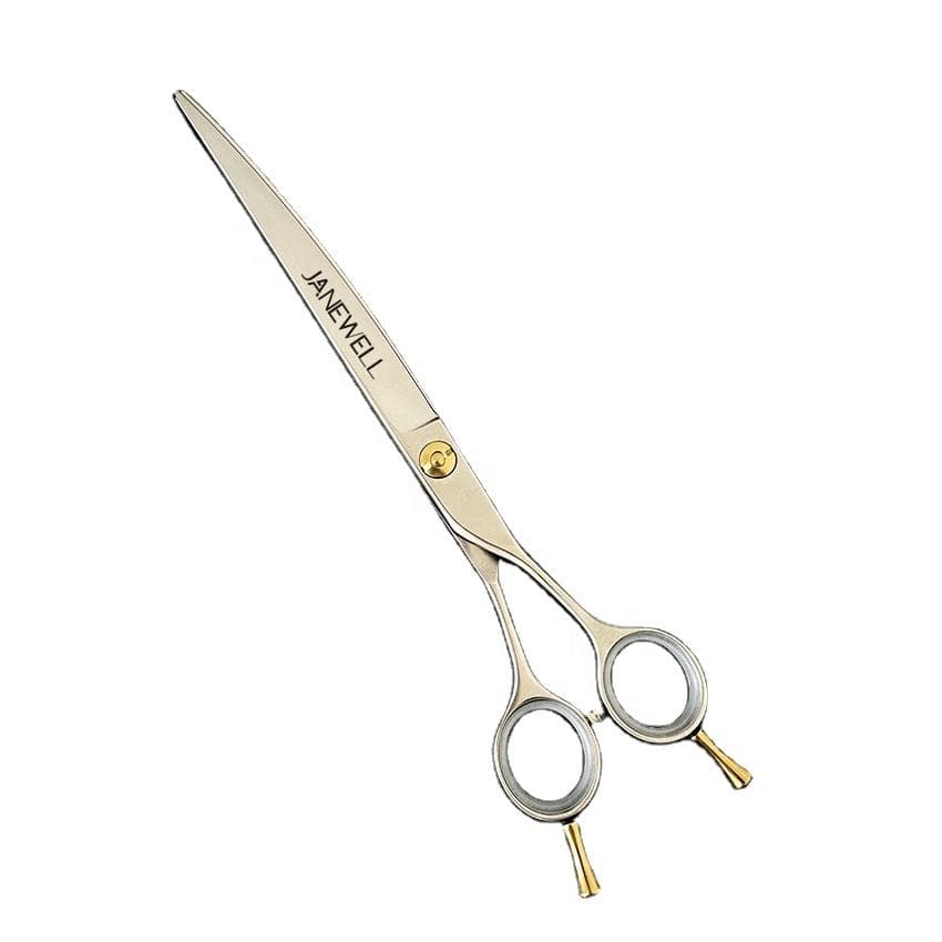 Professional 440C slim curved grooming scissors for precision dog trimming, 7 inch lightweight grooming sheers for pet groomers and detailed salon work. - view 1