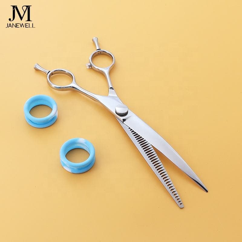 Professional VG10 curved thinning grooming shars for dog pet grooming 40 teeth, 7.25 inch. pet grooming shears for professional groomers. - view 1