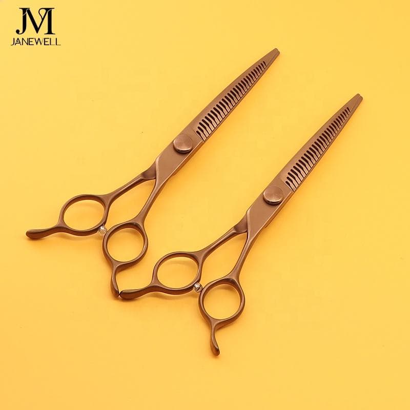 Professional VG10 bronze curved chunker grooming shars for dog pet grooming 26 teeth, 7.0 inch. pet grooming shears for professional groomers. - view 1