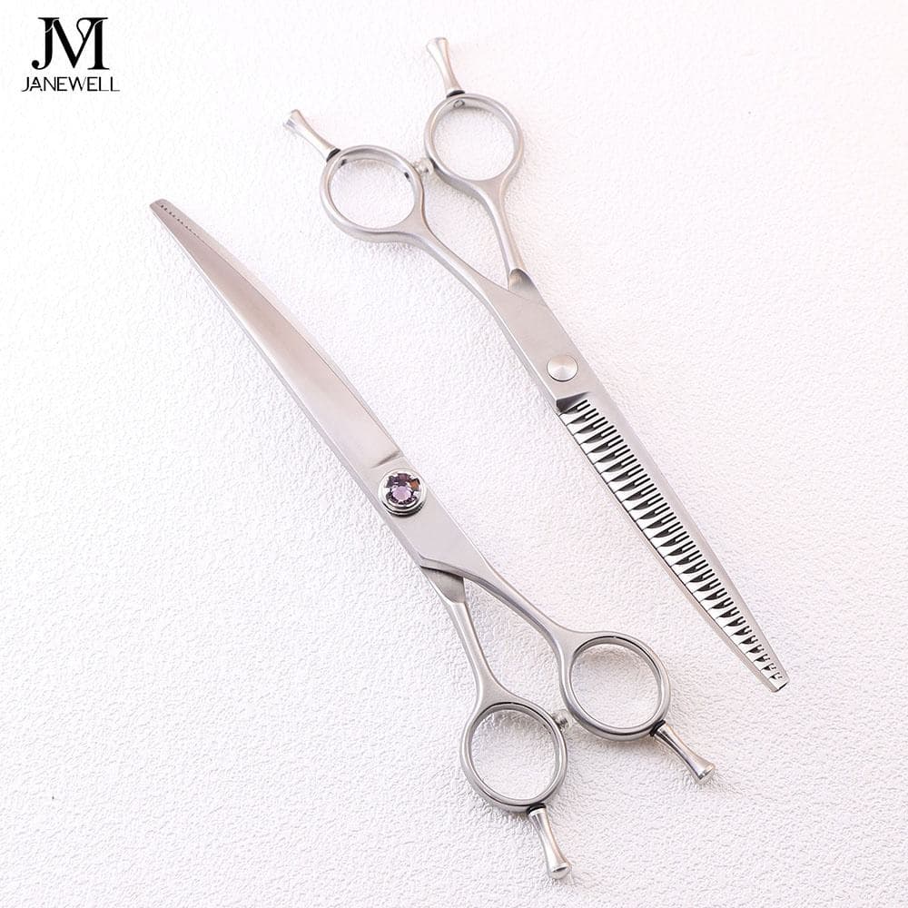 Professional VG10 curved thinning grooming shars for dog pet grooming, 7.0 inch. pet grooming shears for professional groomers. - view 1