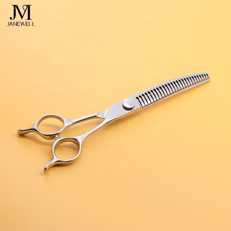 Professional VG10 curved thinning grooming sheers for dog pet grooming, 7.0 inch. pet grooming shears for professional groomers. - view 1